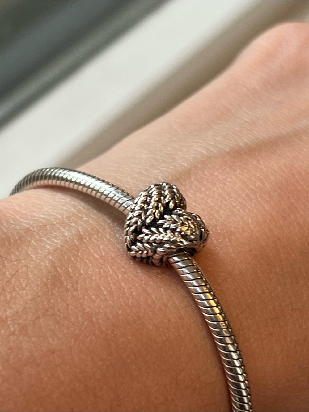 Pandora Wheat Heart Charm - Picture 3 of 3